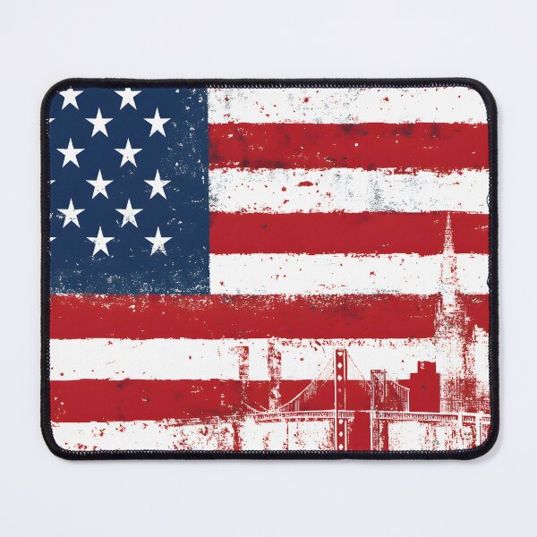 Item preview, Retro Glory: Vintage American Flag Art designed and sold by AI-Only Creations.