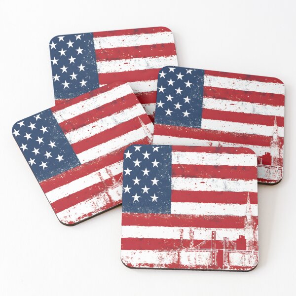 Item preview, Retro Glory: Vintage American Flag Art designed and sold by AI-Only Creations.
