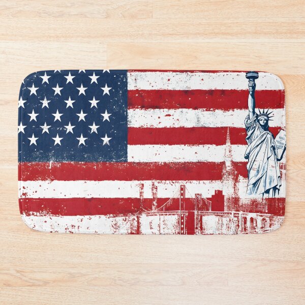 Item preview, Retro Glory: Vintage American Flag Art designed and sold by AI-Only Creations.