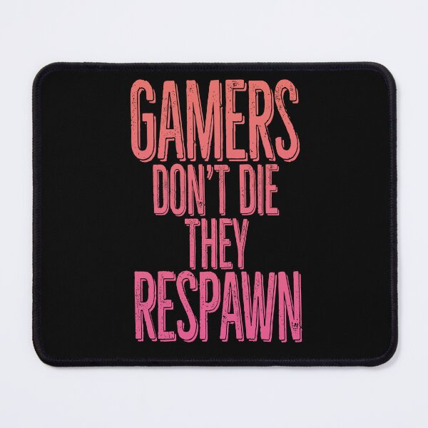 Item preview, gamers don't die pink gradient designed and sold by PAINTMONKEYS.