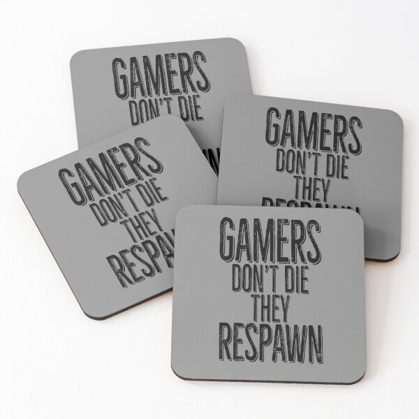 Item preview, gamers don't die black designed and sold by PAINTMONKEYS.