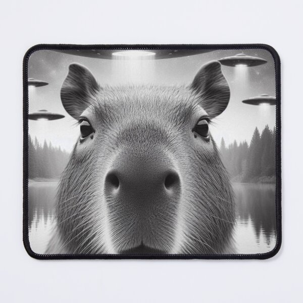 Item preview, Funny Capybara Selfie with UFOs Weird designed and sold by Bankza.