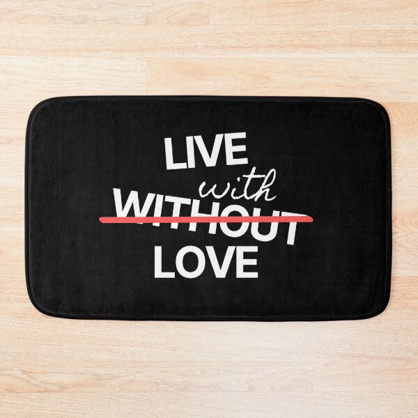 Item preview, Live with Love Minimalist Inspirational Typography Art designed and sold by ZetaDream.