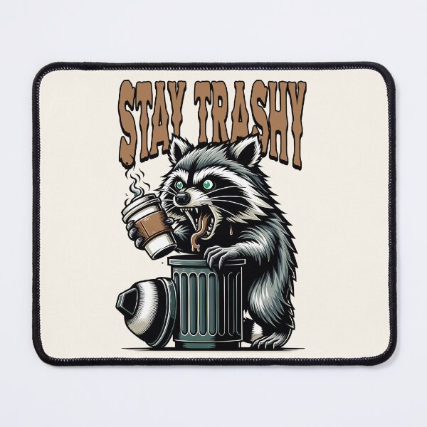 Item preview, Stay Trashy - Trash Panda - 80's Vintage Retro Funny Gift - White designed and sold by InkyGenies.
