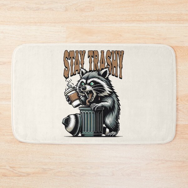 Item preview, Stay Trashy - Trash Panda - 80's Vintage Retro Funny Gift - White designed and sold by InkyGenies.