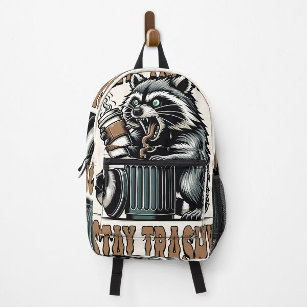 Item preview, Stay Trashy - Trash Panda - 80's Vintage Retro Funny Gift - White designed and sold by InkyGenies.