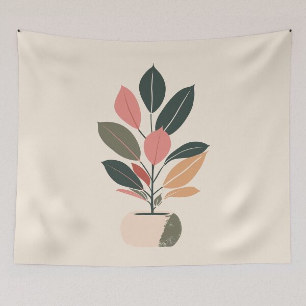 Item preview, Rubber Plant in Pot designed and sold by Sketch-Shack.