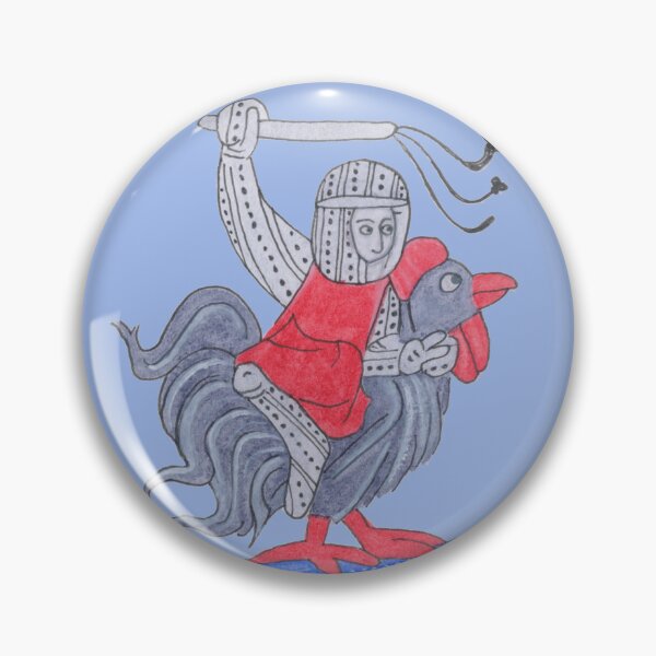 Item preview, Knight Riding A Chicken designed and sold by The Scriptorium Gift Shop and Tea Room.