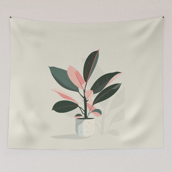 Item preview, Rubber Plant in a Pot designed and sold by Sketch-Shack.