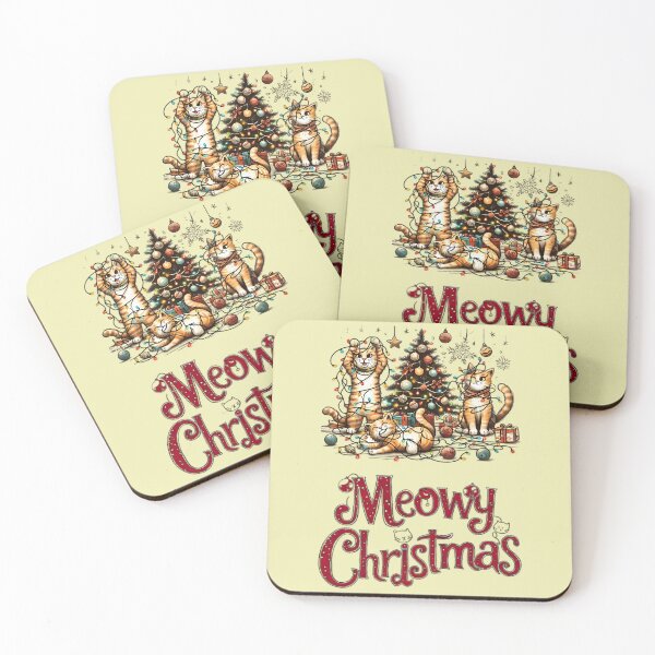 Item preview, Christmas Cat Chaos - Meowy Christmas designed and sold by beyazart.