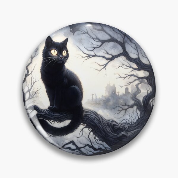 Item preview, Black Cat Night designed and sold by RubisLeaf.