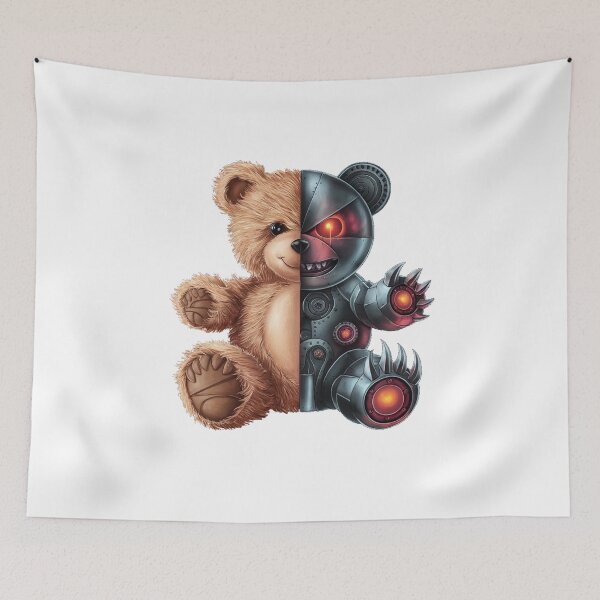 Item preview, Half and half Robotix teddy bear designed and sold by TS-Des.