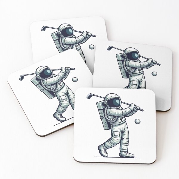 Item preview, Astronaut Playing Golf designed and sold by Coffee Lifestyle.