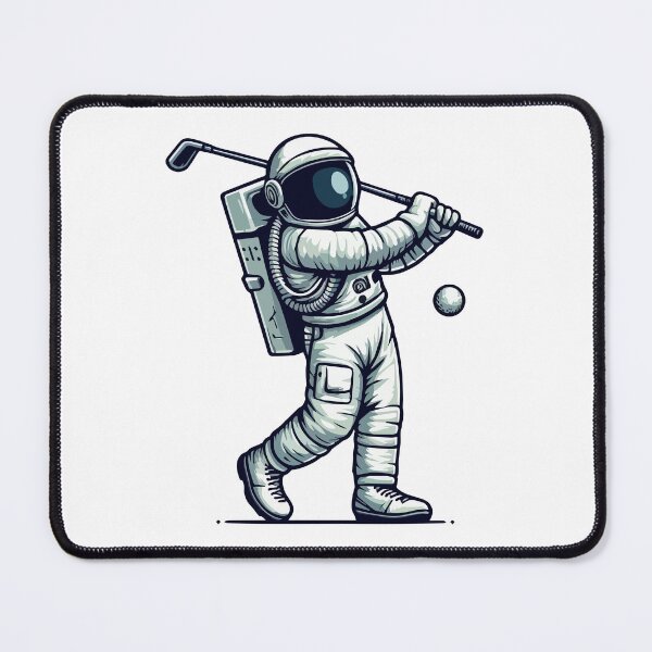 Item preview, Astronaut Playing Golf designed and sold by Coffee Lifestyle.