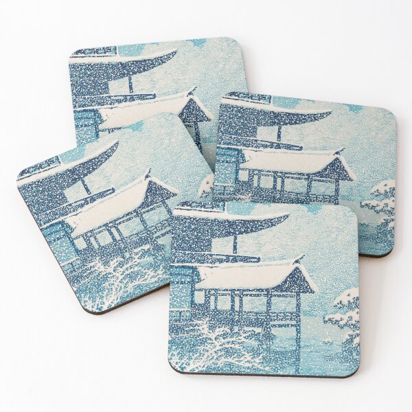 Item preview, Kinkakuji Temple in the Snow by Kawase Hasui designed and sold by Takeda-art.