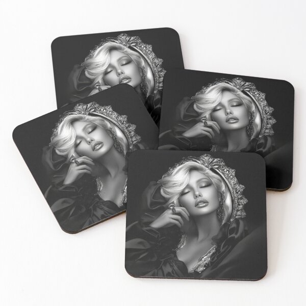 Item preview, Portrait of a beautiful blonde woman designed and sold by Whimsical Hug.