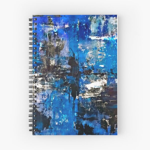 Item preview, Ricerca in blues - abstract painting  designed and sold by Red Siri0 Art.