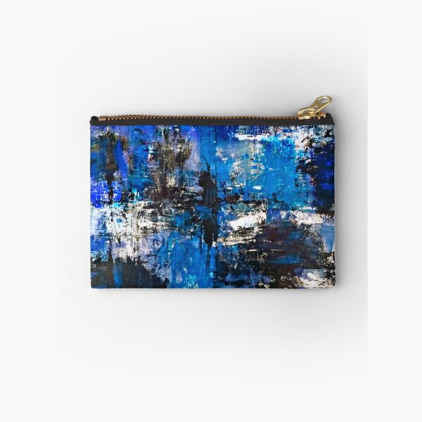 Item preview, Ricerca in blues - abstract painting  designed and sold by Red Siri0 Art.