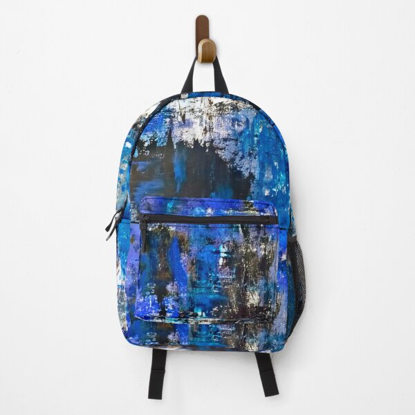 Item preview, Ricerca in blues - abstract painting designed and sold by Red Siri0 Art.