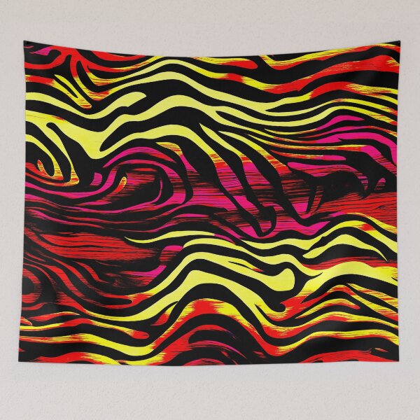 Item preview, Colorful Zebra Stripes Print Pattern designed and sold by asurtiumgreen.