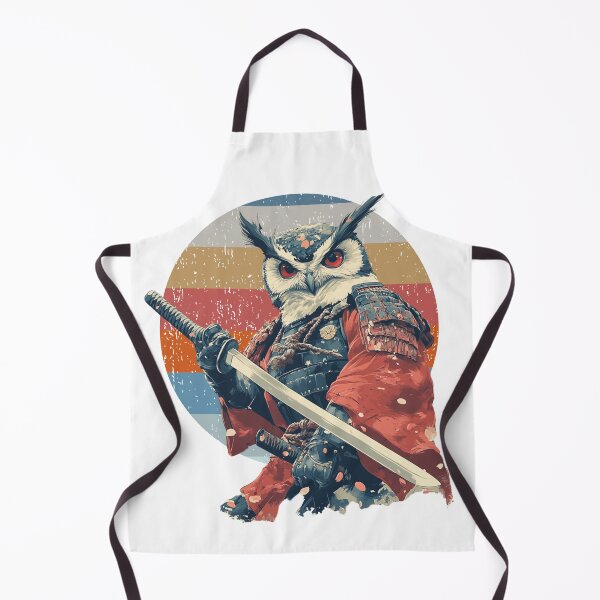 Aperçu de l'œuvre Samouraï Hibou Ninja Japonais créée et vendue par Quirkle Berry.