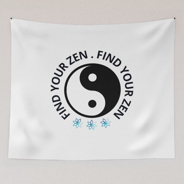 Item preview, Find Your Zen: Yin Yang Symbol with Floral Accents designed and sold by AnyMar2023.