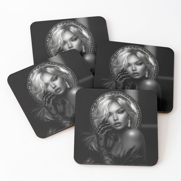 Item preview, Portrait of a beautiful blonde woman designed and sold by Whimsical Hug.