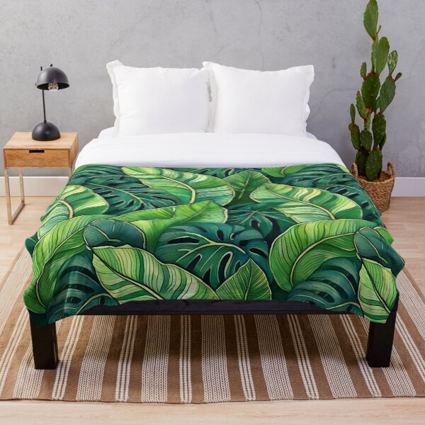 Item preview, Tropical Leaves Pattern designed and sold by 100Sunsets.
