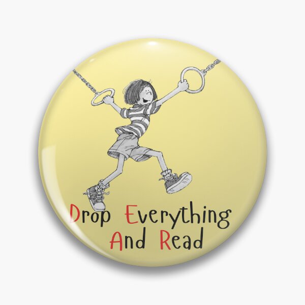 Item preview, Ramona Library bag book bag Reading is cool Ramona Quimby back to school sticker teacher librarian reward sticker CBCA Book week 2024 sticker book week reading drop everything and read designed and sold by LaundrySalt.