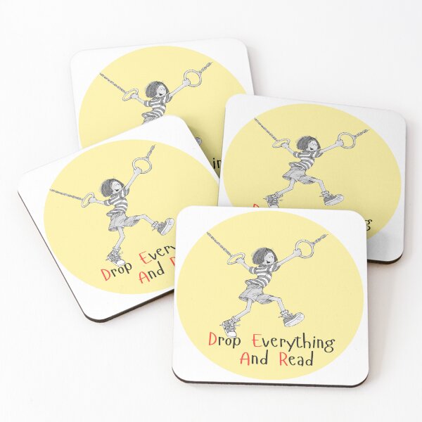 Item preview, Ramona Library bag book bag Reading is cool Ramona Quimby back to school sticker teacher librarian reward sticker CBCA Book week 2024 sticker book week reading drop everything and read designed and sold by LaundrySalt.