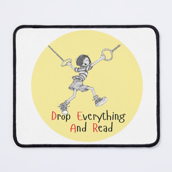 Item preview, Ramona Library bag book bag Reading is cool Ramona Quimby back to school sticker teacher librarian reward sticker CBCA Book week 2024 sticker book week reading drop everything and read designed and sold by LaundrySalt.