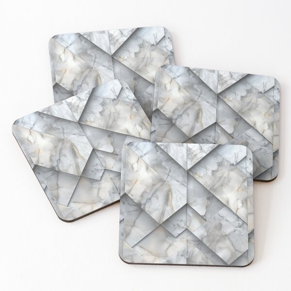 Item preview, Statuario Marble Geometric designed and sold by KootenayDesigns.