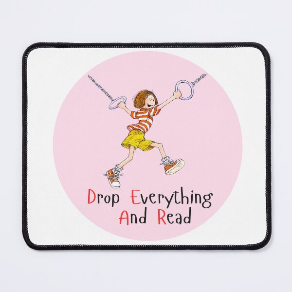 Item preview, Back to School Library bag book bag Reading is cool Ramona Quimby back to school sticker teacher librarian reward sticker CBCA Book week 2024 sticker book week reading drop everything and read designed and sold by LaundrySalt.