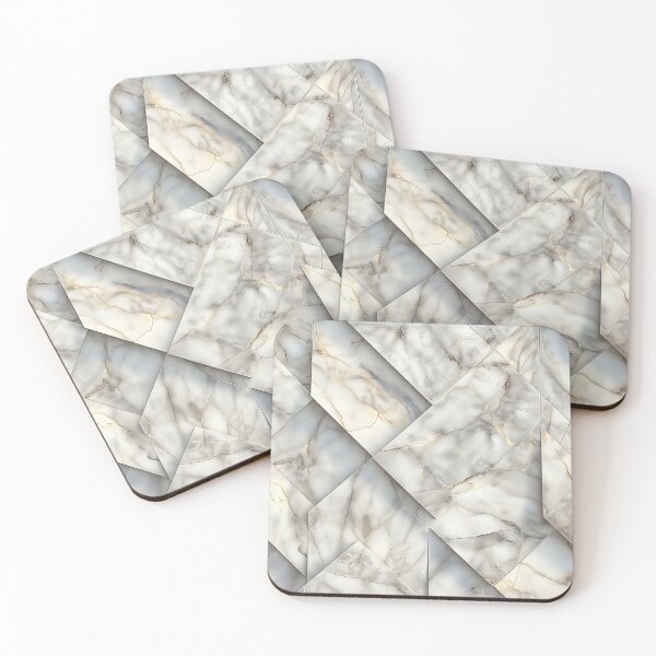 Item preview, Thassos Marble Geometric designed and sold by KootenayDesigns.