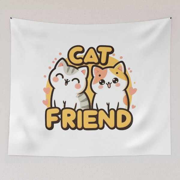 Item preview, CAT FRIEND  designed and sold by FreshInkTees.