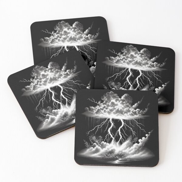 Item preview, Tormenta monocromática designed and sold by Blink Art Studio.