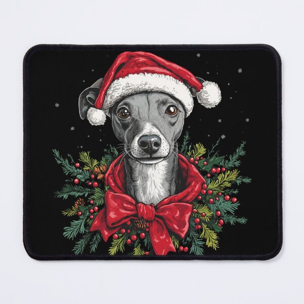 Item preview, Cute Whippet at Christmas Holidays designed and sold by stephenop92.