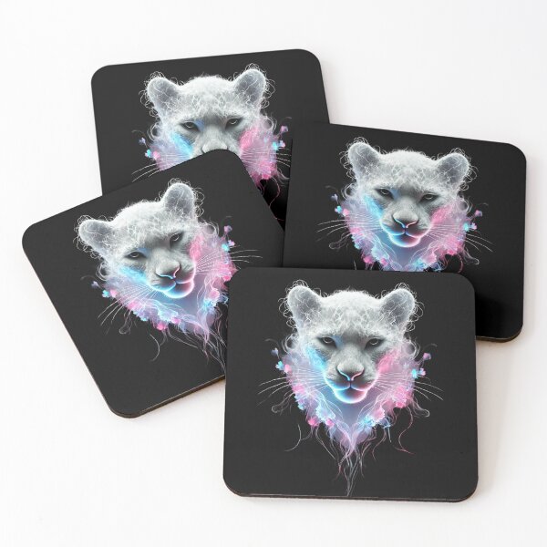 Item preview, Puma Cat with Neon Effect designed and sold by Blink Art Studio.