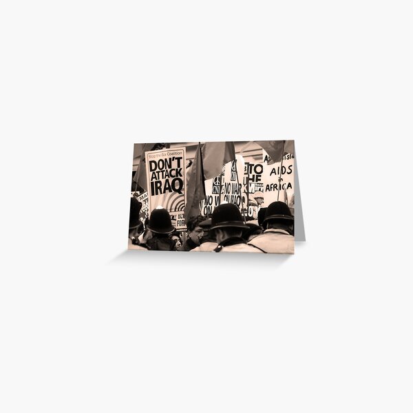 Don't Attack Iraq Greeting Card