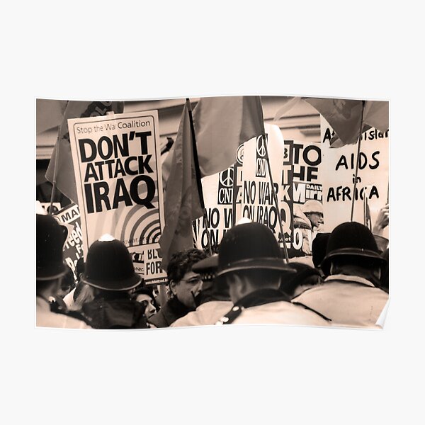 Don't Attack Iraq Poster