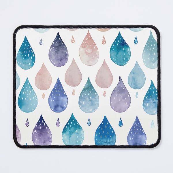 Item preview, Watercolor Raindrops designed and sold by KootenayDesigns.