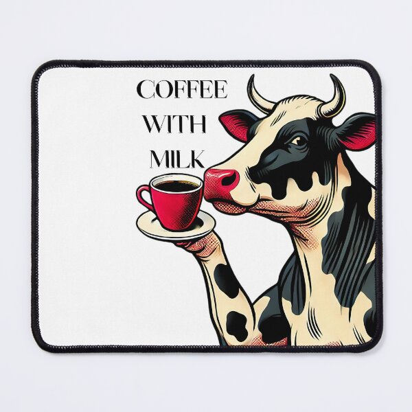 Item preview, Cow at Animal Cafe - Fun Pop Art Coffee Design designed and sold by Szymon Wangler.