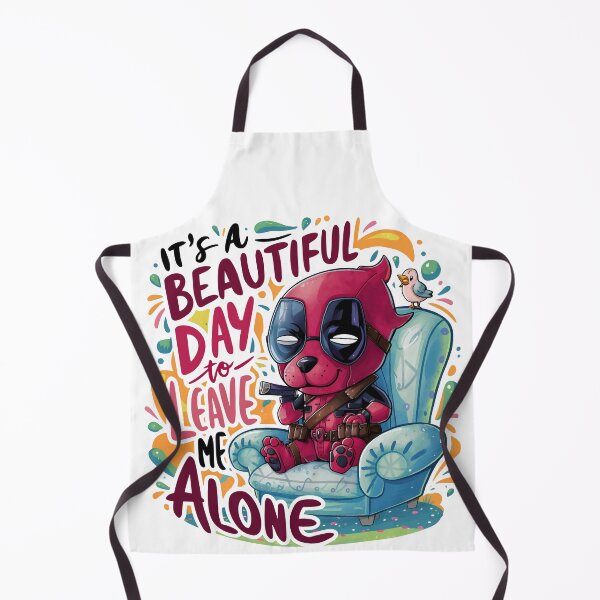 Item preview, Dogpool Soft Cartoon Dog Fan It's a Beautiful Day to Leave Me Alone designed and sold by dreamprinthq.