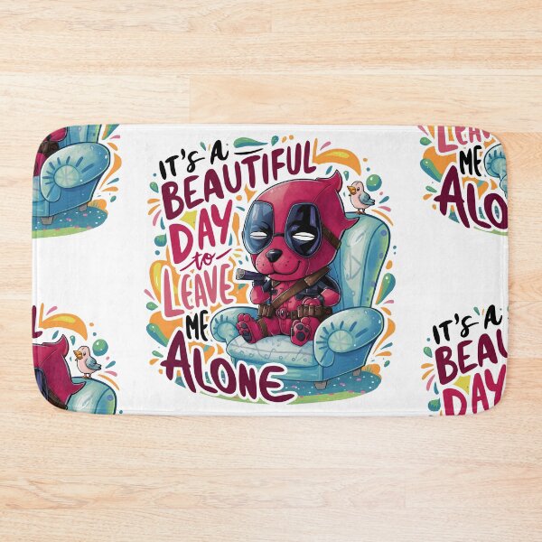 Item preview, Dogpool Soft Cartoon Dog Fan It's a Beautiful Day to Leave Me Alone designed and sold by dreamprinthq.