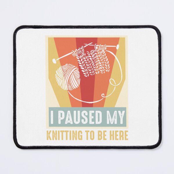 Artikelvorschau, Paused Knitting Yarn Handcraft Skilled Knitting Knitter Lover entworfen und verkauft von farhanhafeez.