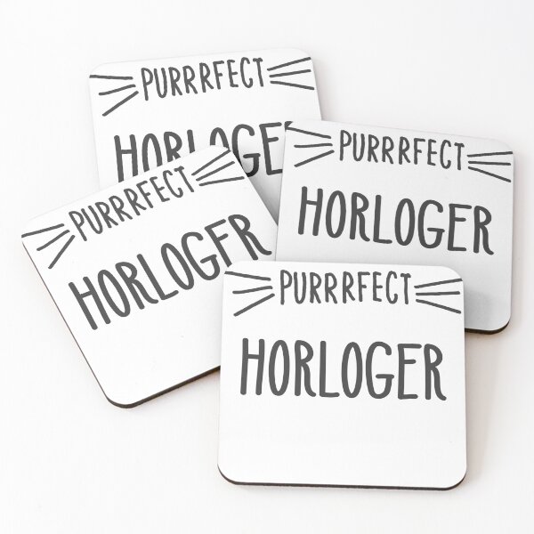 Item preview, Perrrfect Horloger Watchmaker Loves Cats Perfect Watchmaker designed and sold by farhanhafeez.