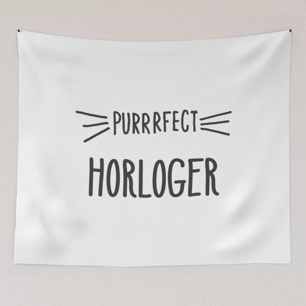 Item preview, Perrrfect Horloger Watchmaker Loves Cats Perfect Watchmaker designed and sold by farhanhafeez.