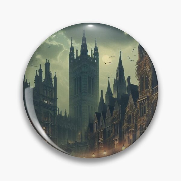 Item preview, Gothic Autumn Streets designed and sold by Jolly-Drawings.