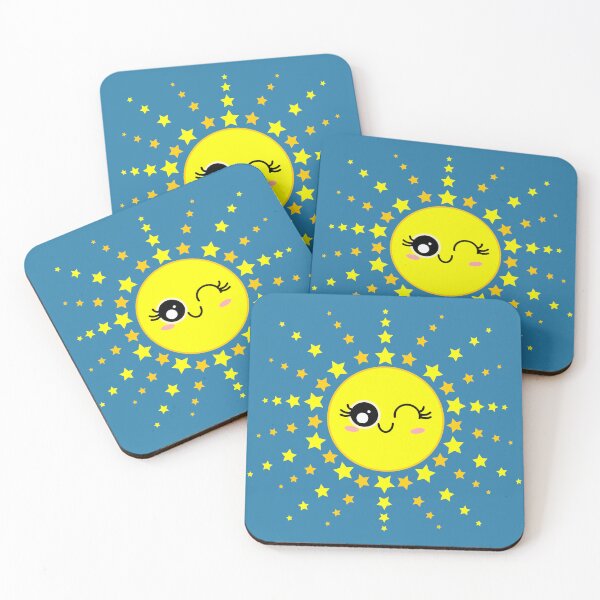Item preview, Cute Smiling Yellow Twinkle Sun Shining designed and sold by HoppRock.