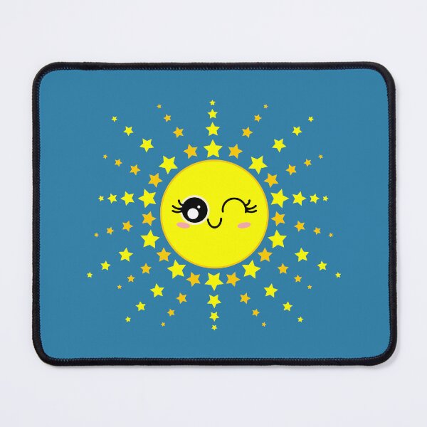 Item preview, Cute Smiling Yellow Twinkle Sun Shining designed and sold by HoppRock.